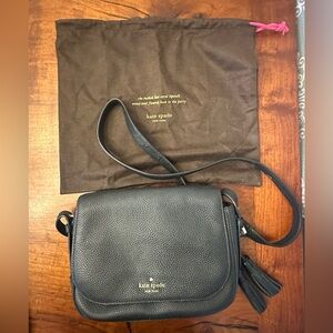 Kate Spade Black Pebbled Leather Crossbody Bag